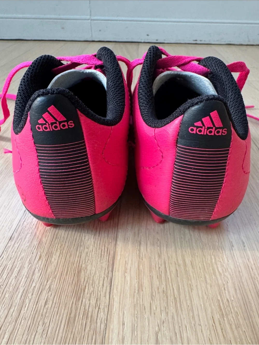 adidas Hot Pink Kids' Soccer Sneakers